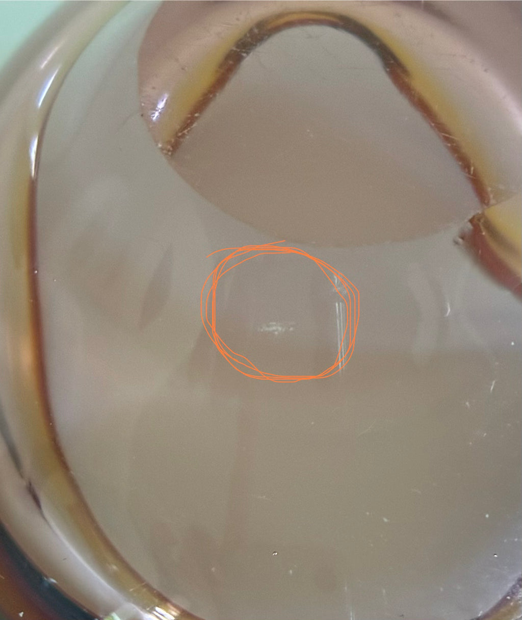 Czech glass dish