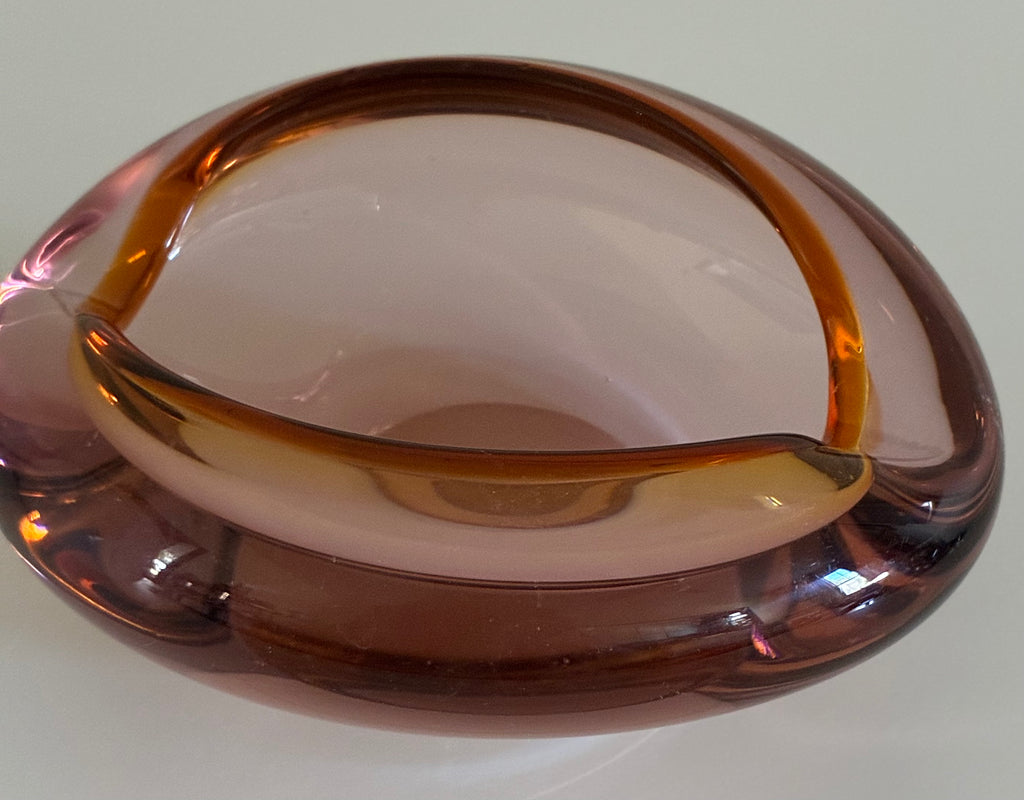 Czech glass dish