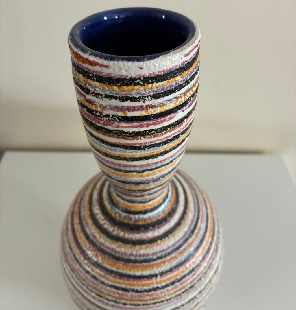Guildcraft 9” pottery vase Italy