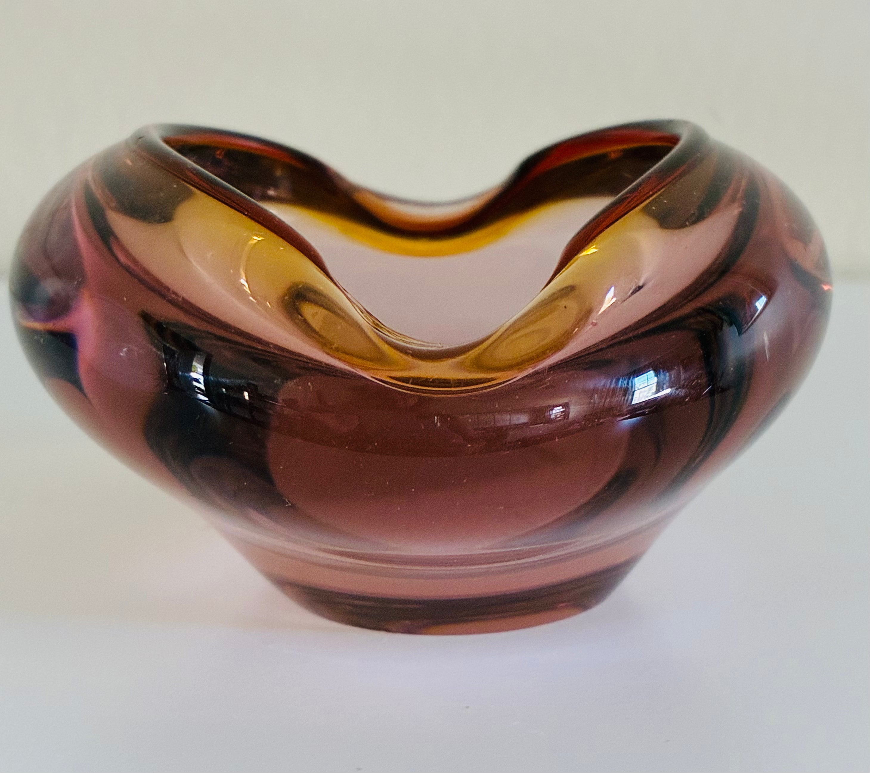 Czech glass dish