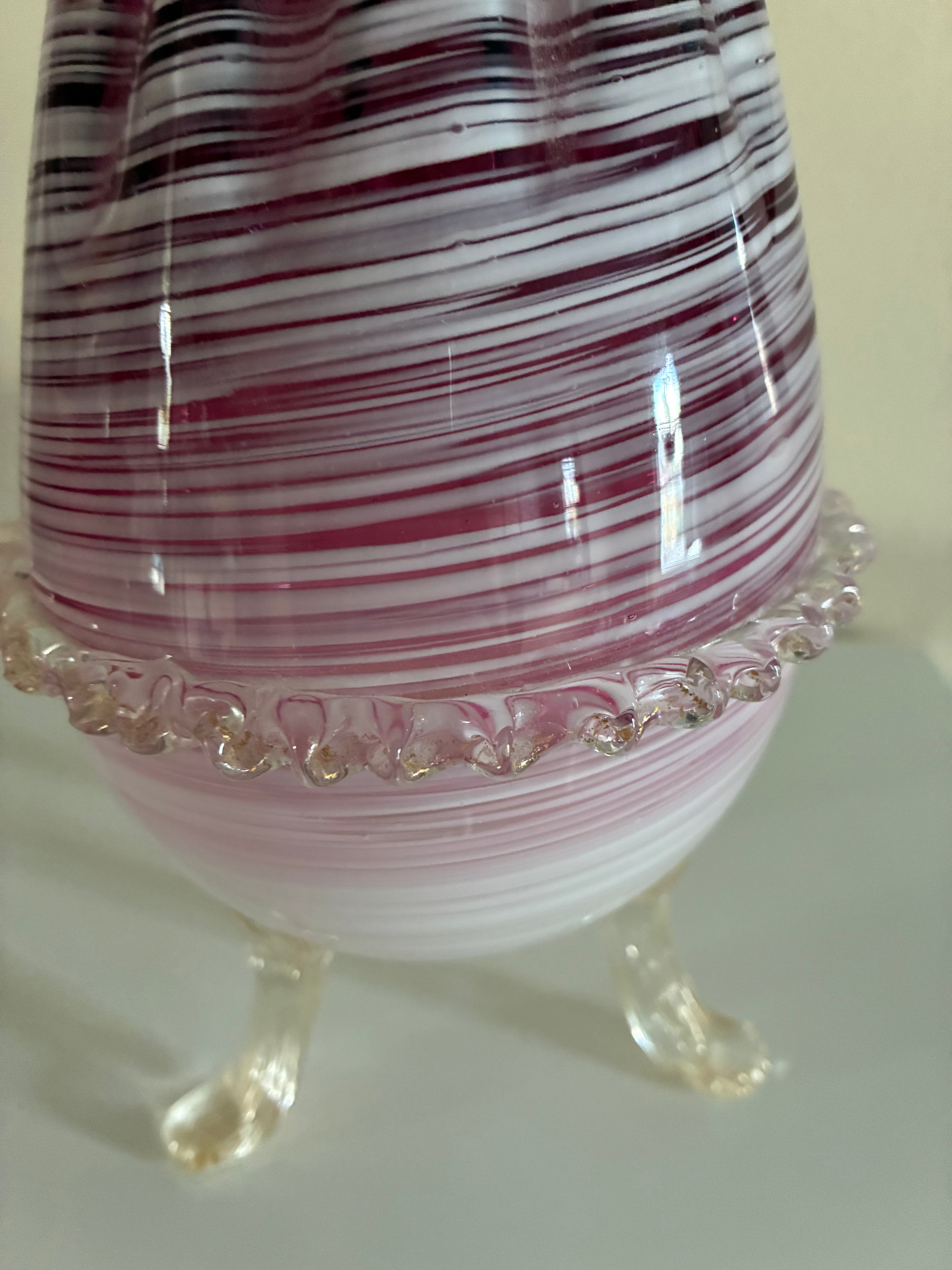 MCM Venetian footed vase 7.5”